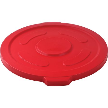 GLOBAL INDUSTRIAL Flat Lid, Red, Plastic 240465RD